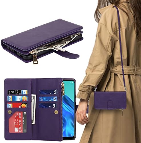 Ｈａｖａｙａ Калъф за телефон Samsung Galaxy A42 5G, чантата през рамо с цип Samsung Galaxy A42 5G, Калъф за телефон