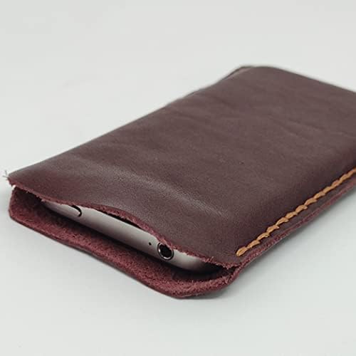 Чанта-кобур от естествена кожа за Oppo Reno4 Pro 5G, Калъф за вашия телефон ръчна изработка от естествена кожа, Кожен Калъф-чанта за носене на поръчка, Вертикална Мека Коже?