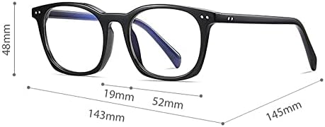 Квадратни очила за четене RESVIO за жени TR90, Ультралегкие Очила за четене Ярки цветове, Лъскаво Черен