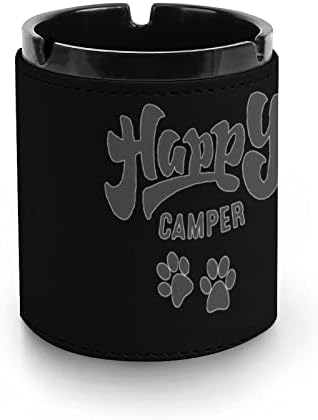 Happy Camper Куче Лапа Кожена Пепелник Модни Пепелници за Пури Декор на Домашен Офис