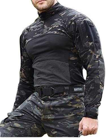 Тактическа Риза HARGLESMAN Еърсофт Combat Military BDU Товарни Армейските Работни Ризи с дълъг Ръкав с цип на