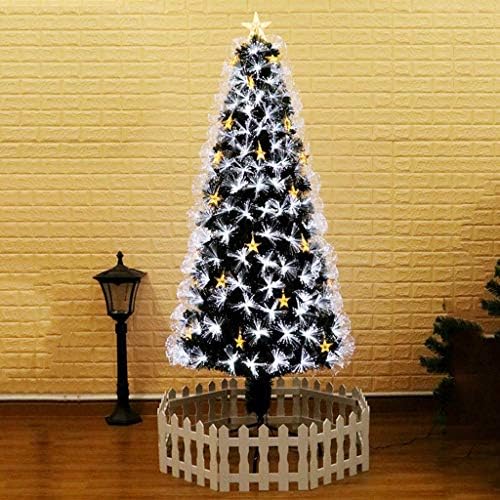 PDGJG Коледна украса за дома, Изкуствена Коледна елха, Пълна елха, която е лесно да се събере с поставка за Коледно (размер: 150 см)