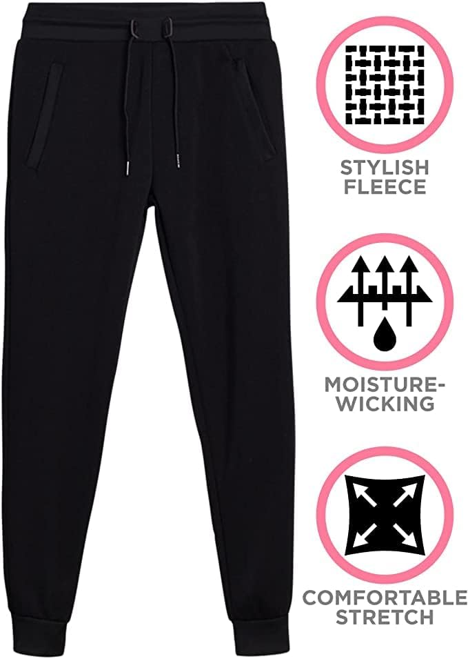 Дамски спортни панталони Galaxy от Harvic – 3 серии Активни флисовых панталони за джогинг с джобове – Дамски