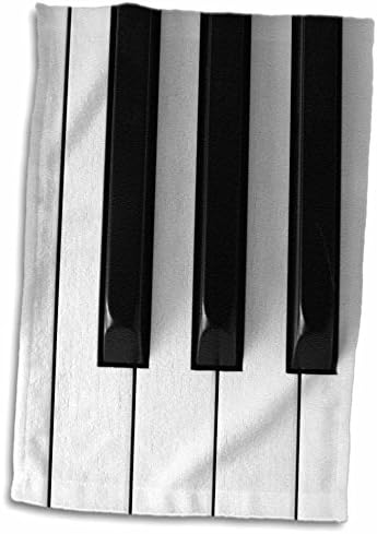 Музика 3dRose Florene - Клавишите на пианото - Кърпи (twl-29776-1)