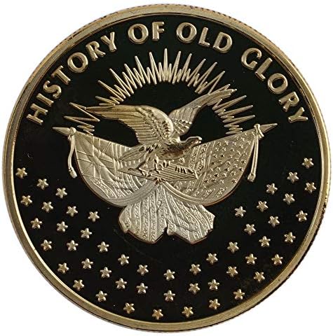 Златна монета с Знамето на Бетси Рос Эмориал Континентална събрание 1777 Колекция от Историята на Съединените Щати Сувенири Позлатени Монети