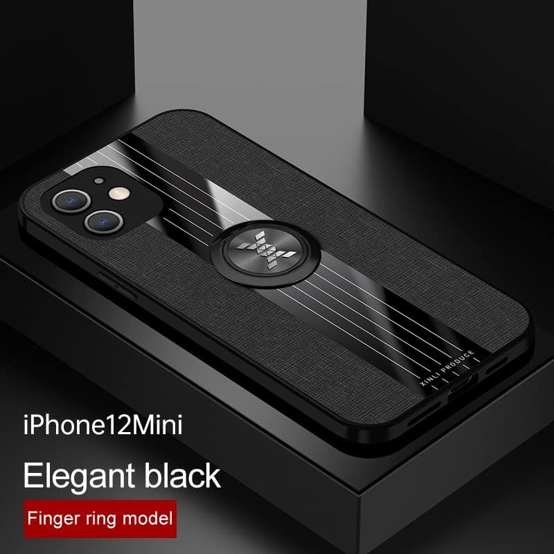 Защитно кобур, съвместима с калъф iPhone 12Mini, с магнитна поставка на 360 °, Мултифункционален калъф от текстурирани