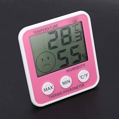 SAWQF Дигитален Влагомер, Термометър за стая, на Влага Сензор със задно осветление, Температура и Влажност Монитор
