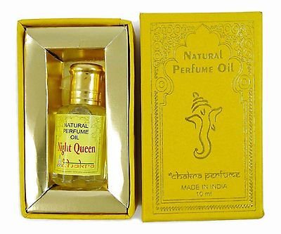 Натурални Парфюми Chakra Night Queen Аромат От Чисти естествени масла 10 мл Произведено в Индия (Сачмен