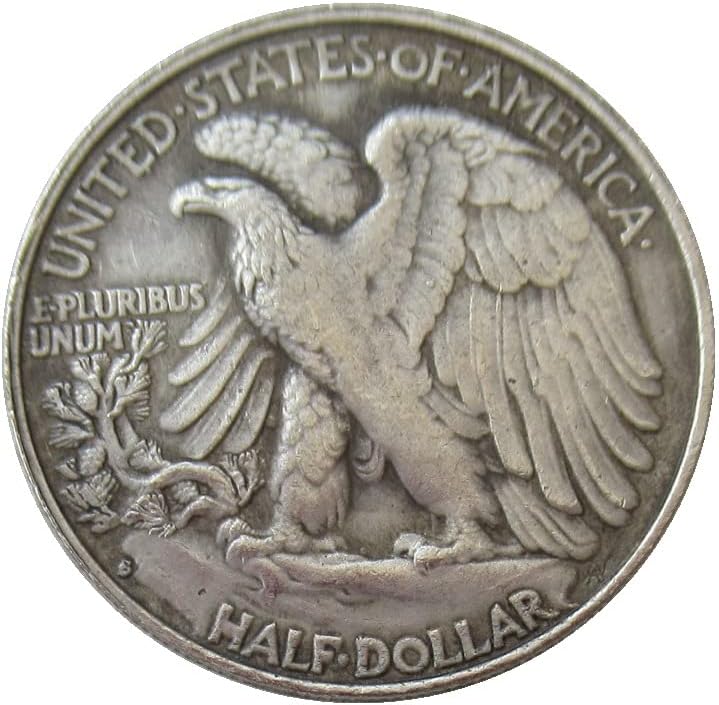 Полдоллара САЩ Walking Freedom 1942 сребърно покритие Копие на Възпоменателни монети