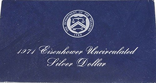 1971 S Eisenhower IKE Dollar 40% Сребро се предлага в оригинална опаковка на монетния двор на САЩ Dollar UNC Монетен двор на САЩ