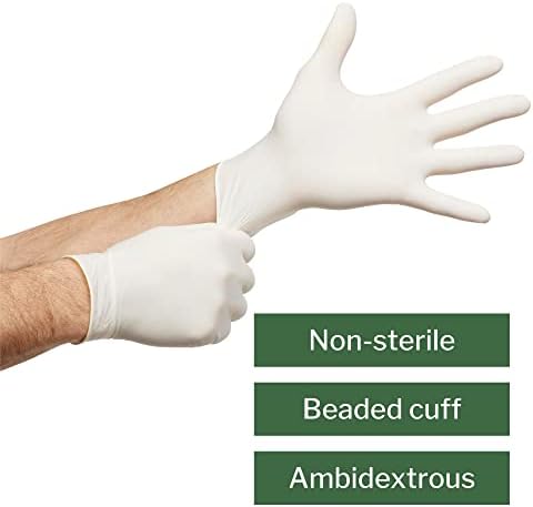 Латекс изпита ръкавици McKesson Confiderm, нестерильные Медицински ръкавици с текстурированными с върховете