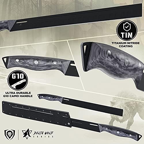 Нож за рязане и разфасоване на месо Dalstrong серия Delta Wolf 12 инча В комплект с нож за филе от поредицата