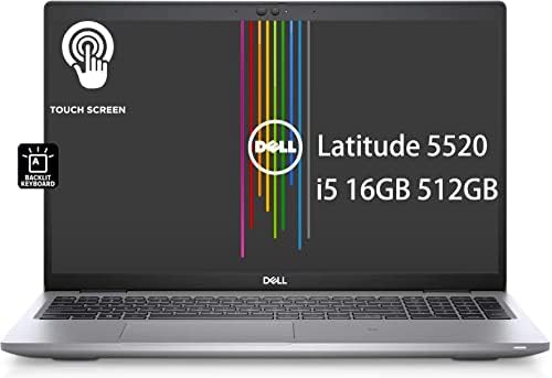 Бизнес лаптоп Dell Latitude 5520 (2023) 5000 с 15.6-инчов сензорен екран FHD (Intel 4-Core i5-1145G7 vPro, 16