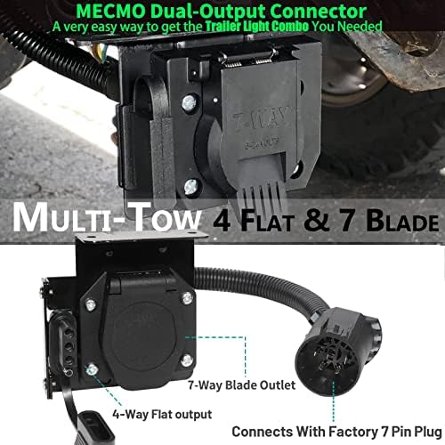 Комплект MECMO с множество конектори за 4 и 7 контакти с Адаптор за Бърза Връзка с Лек панел на Задната врата