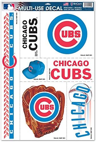 Многофункционална Стикер WinCraft MLB Chicago Cubs 63101951, 11 x 17