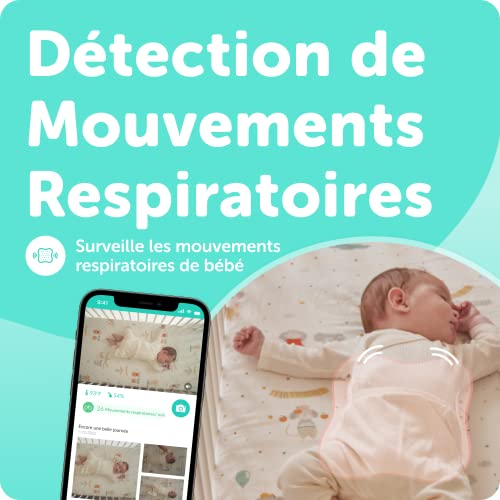 Тъчпад Cubo Ai Sleep Sensor Pad - Проследяване на микродвижения на бебето в реално време и за откриване на движение