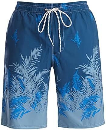 Bmisegm Плажни къси Панталони за Мъже, бързо съхнещи, Свободни, За да Сърфирате, В Ивица, Модерен Случайни Бански