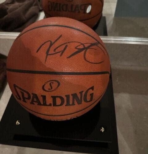 КЕВИН ДЮРАНТ Подписал Официалната ИГРА, ИЗПОЛЗВАНА Spalding Баскетбол-НОВ-JSA - Баскетболни топки с автографи