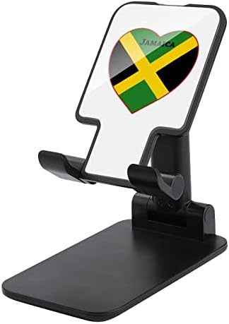 Поставка за мобилен телефон с принтом хартата на Ямайка във формата на сърце, която е Съвместима с планшетами iPhone Switch, Сгъваема Регулируема стойка за мобилен телеф?