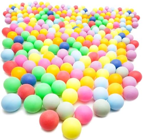 62 Опаковане на Топки за пинг-понг Пластмасова топка за тенис на маса идеални за начинаещи Занаятчии, училищни