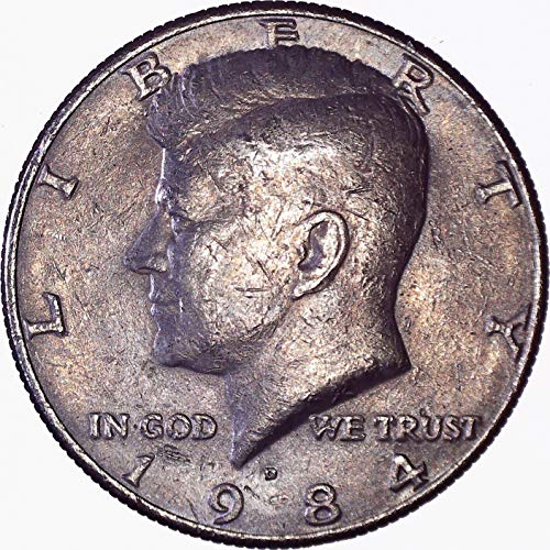 Панаир 1984 г. името на Гд Кенеди стойност в полдоллара 50 цента