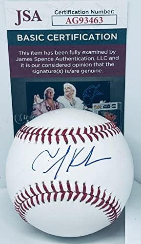 Играта на топка с автограф на Тим Куркджяна, ESPN, Форд Фрика, MLB, Редки Бейзболни топки с автограф на JSA