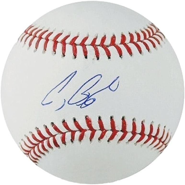Играта топката OML с Автограф на Крейг Биджио Хюстън Астрос Tristar - Бейзболни Топки С Автографи