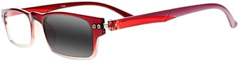 Бифокални Мъжки и Женски Квадратни Слънчеви очила TR90 UV400 с Антирефлексно покритие, Фотохромное Стъкло за четене с бифокальным преход + 1,0 ~ + 3,0