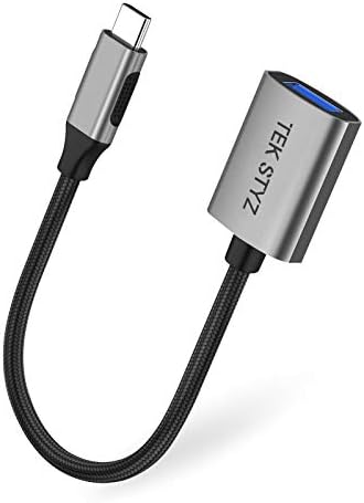 Адаптер Tek Styz USB-C USB 3.0 е обратно Съвместим с датчиците OnePlus Nord N20 5G OTG Type-C/PD USB 3.0 за