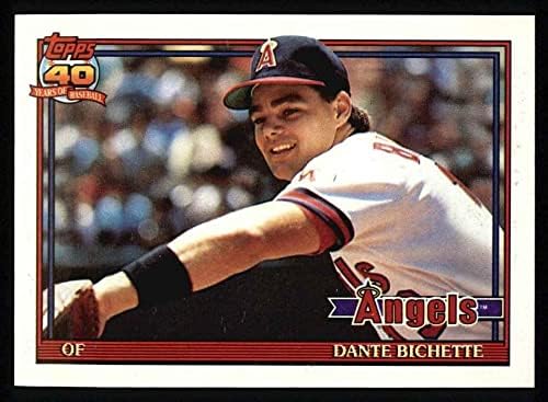 1991 Topps 564 Данте Бишетт Ангелите Лос Анджелис (Бейзболна картичка) NM /MT Angels