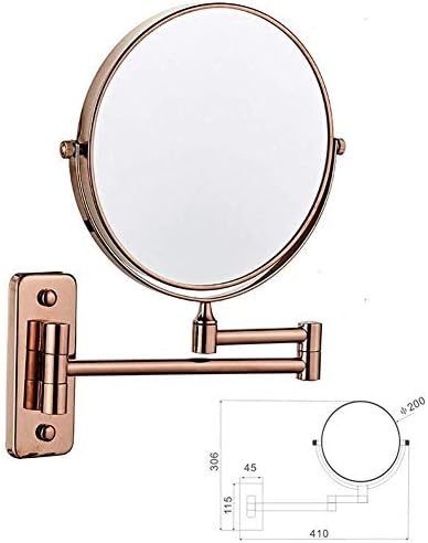 HLR Стенно Огледало за тоалетка маса, Нарастващото Складное Огледало за Бръснене в Баня, Тоалетно Огледало за