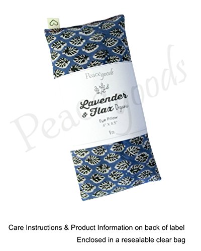 Възглавница за очите Peacegoods с аромат на лавандула - 4 x 8,5 от мек и успокояващ памук - Утяжеляющая, се използва за масажи, йога и релаксация по време на сън - Естествени у