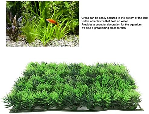 Гланц Аквариумный Тревата, Зелена Изкуствена трева от Чисти Риба за Аквариум