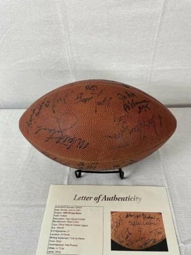 88' Chicago Bears с автографи на футболния отбор на 21 подпис на JSA - Футболни топки с автографи