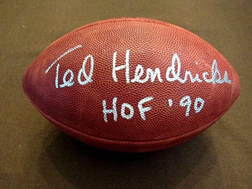 Ted Hendricks Raiders Colts 4x Sbc Подписаха Авто Тальябу Уилсън Футбол Nfl Jsa - Футболни топки С Автографи