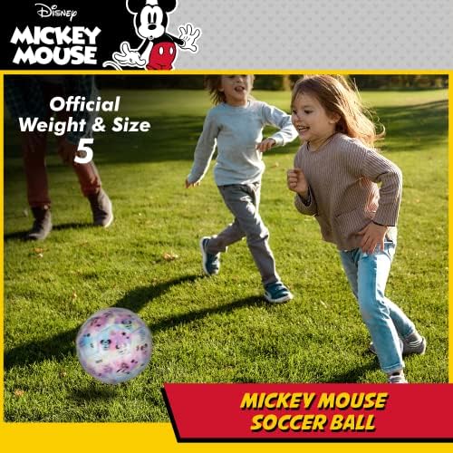 Футболна топка Capelli Sport Disney с Мики Маус, Дизайн с Изображение на Мики Маус, Младежки Детска Футболна