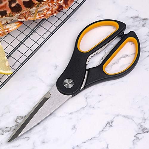 IEASEjd Ножици кухненски домакински ножици от неръждаема стомана мощни многофункционални ножици за пилешки кости