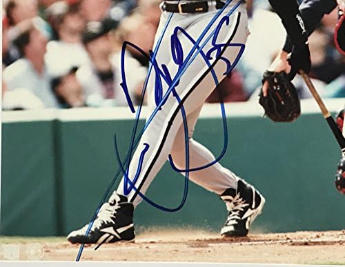 Франк Томас подписа снимка на Чикаго Уайт Сокс мейджър лийг бейзбол бейзбол с coa
