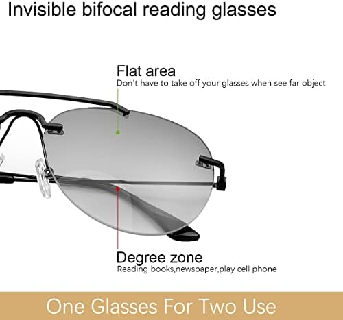 Devirld Бифокални Очила за Четене UV400 Защита От Слънцето За четене Авиаторски Анти Синя Светлина Тонирани