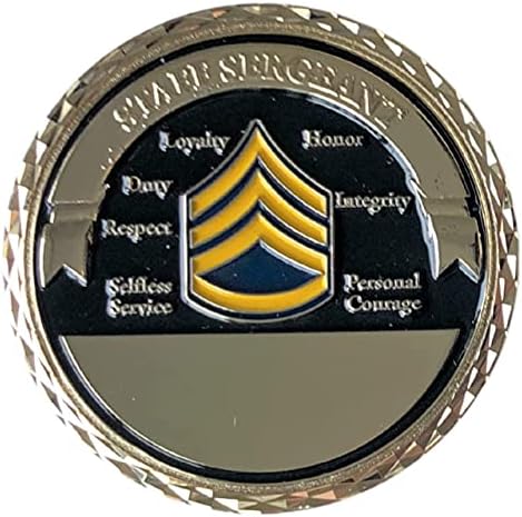 Монета на Повикване в звание сержант РСЗ Армия на Съединените Щати и Синьо Кадифе Кутия за показване