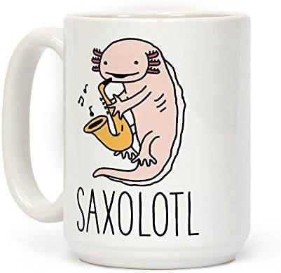 Керамични Кафеена Чаша LookHUMAN Saxolotl White 15 Грама