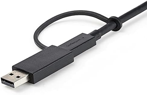 StarTech.com USB кабел-C с дължина от 3 фута (1 м) с адаптер USB-A - Хибриден USB кабел C 2 в 1 с USB-A-USB-C-USB-C
