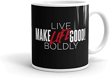 Направи живота си добър! Керамични Кафеена чаша с Ярко Потребителски Модел живея живота си - Java & Tea Cup