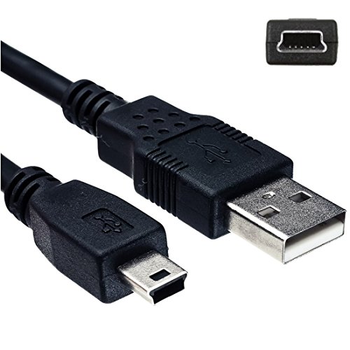 Кабел HQRP дължина от 6 фута USB-Mini USB е Съвместимо с видео камера Sony Handycam DCR-HC20E DCR-HC21 DCR-HC26