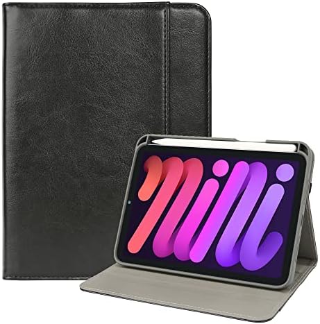 Калъф за iPad Mini 6 2021 Калъф 6-то поколение с държач за моливи, подкрепа за зареждане на устройства на Apple