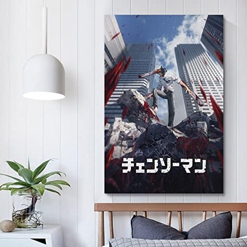 Ти Човек-Резачка Японски Аниме Плакат Платно Плакати Спалня Естетически Стенно Изкуство Хол Принт Декоративен