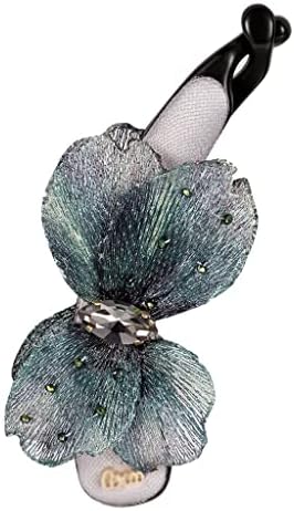 Серия Merian Dream Butterfly Метална Шнола-банан с плетением от влакна, Ретро Вертикална шнола-скоба за коса под формата на cauda equina (Цвят: A, размер: One Size)