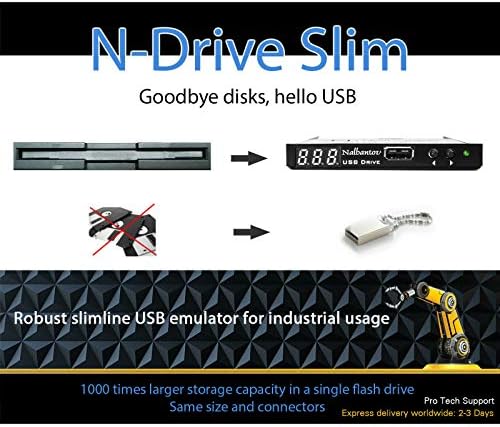 USB-емулатор на флопи дискове Nalbantov N-Drive Industrial Slim - Заместител на Sony MPF820