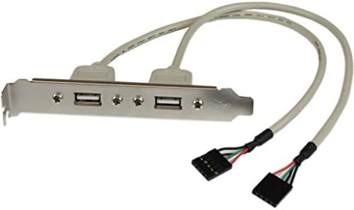 StarTech.com 2-Портов USB адаптер с гнездовой плоча - USB панел - от USB (F) до 5-контактен конектор (F) - USB-табела