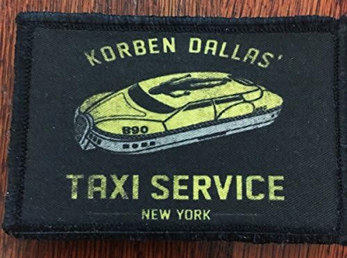 Тактическа военна нашивка Fifth Element Movie Corben Dallas Такси Service Morale Произведено в САЩ Е идеален